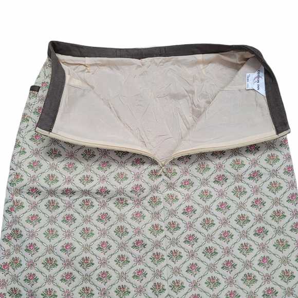 High waisted pencil skirt with floral print - Picture 9 of 13